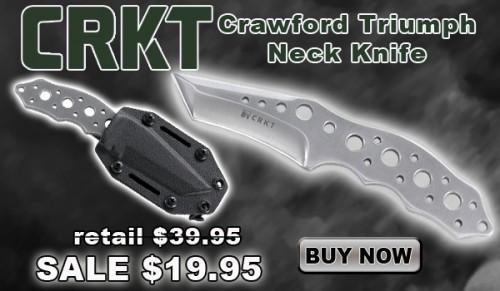 50% OFF CRKT Crawford Triumph NECK Knife