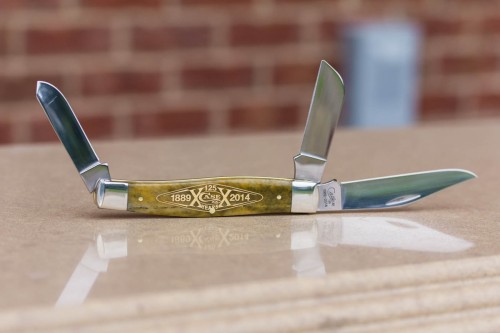 Case 125th Anniversary Smooth Olive Green Bone Knives