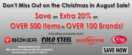 Christmas In August Sale