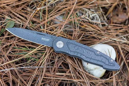 Boker Special Run Gorski Damascus Folding Knife
