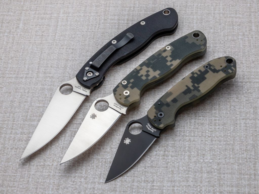 spyderco para 3 vs paramilitary 2