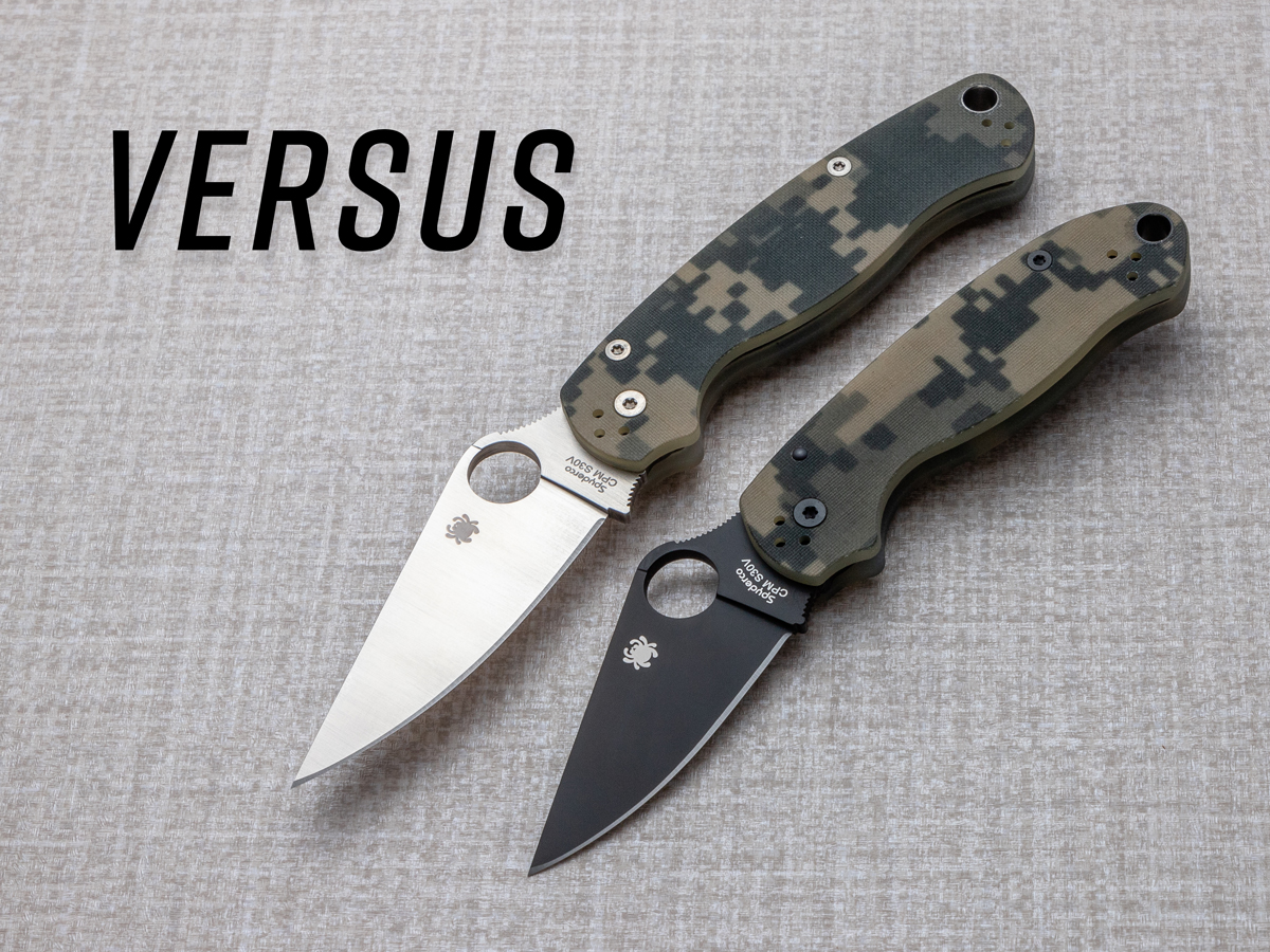 Spyderco Paramilitary 2 vs. Para 3 | KnifeCenter Blog