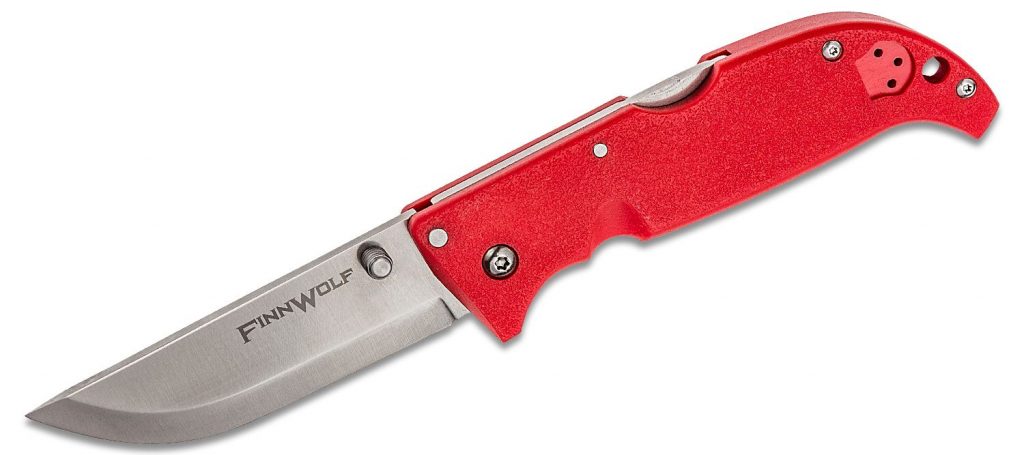 Red Cold Steel Finn Wolf open on a white background