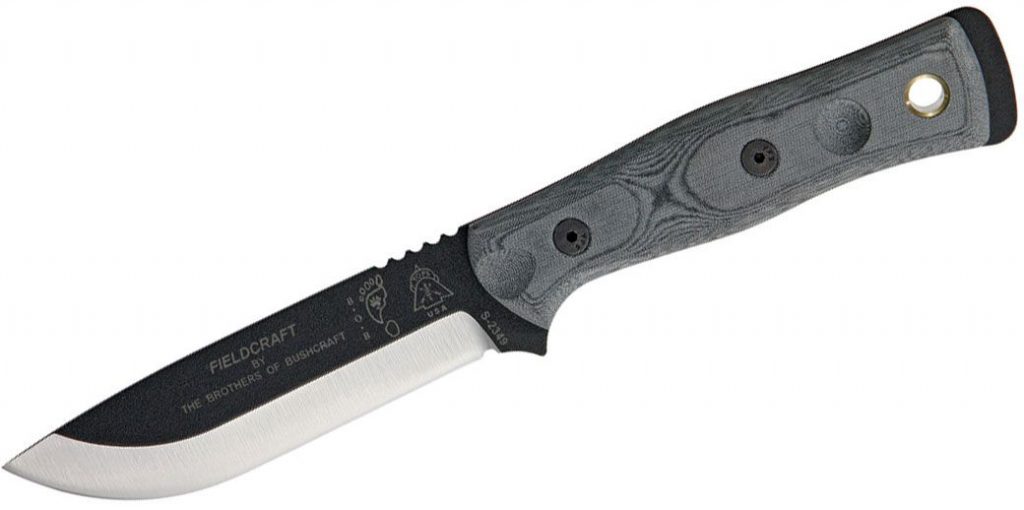TOPS BOB Fieldcraft Fixed Blade on a white background