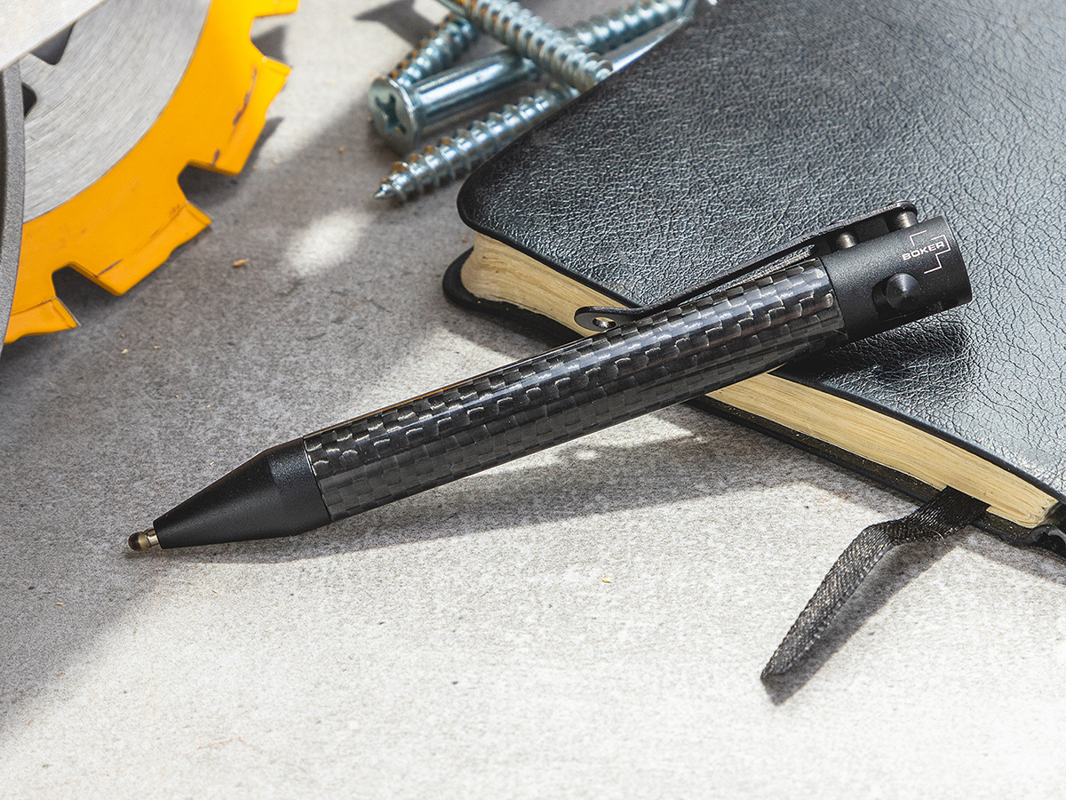 Boker Plus K.I.D. CAL .50 Carbon Fiber Tactical Pen Closeout
