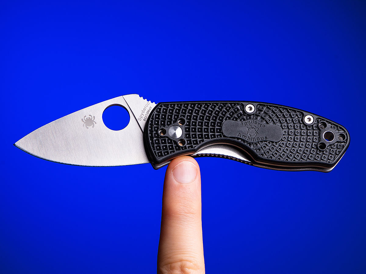 Spyderco Ambitious Lightweight Black FRN Folder
