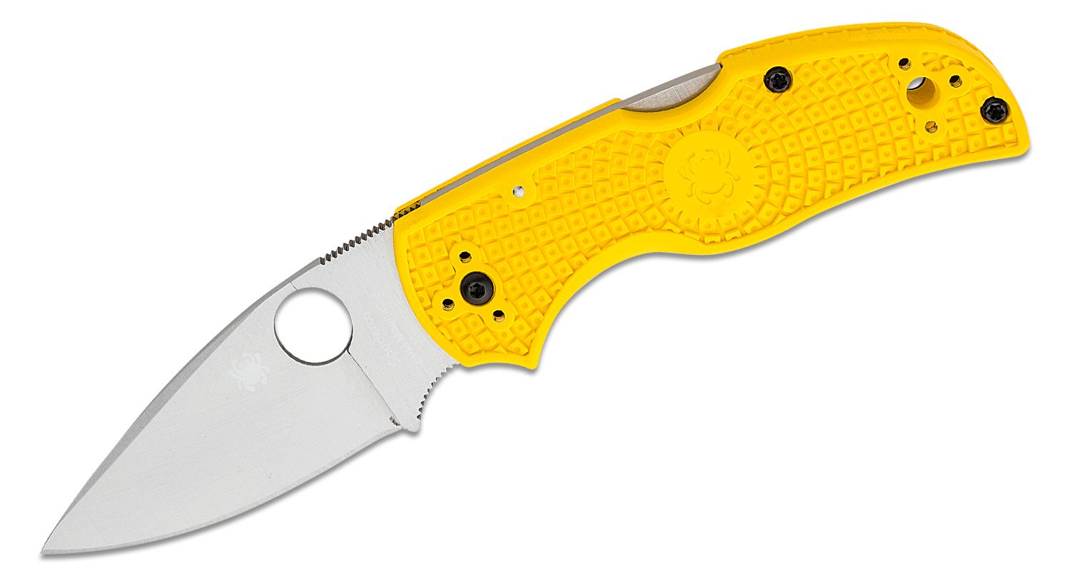 Spyderco Native 5 Salt open on a white background