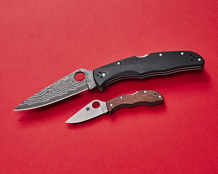 Spyderco KC Exclusive Pakkawood Ladybug 3 and Endura 4