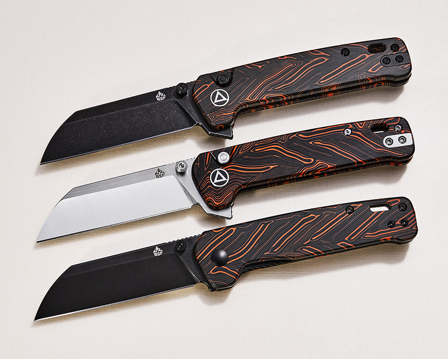 QSP KC Exclusive Coral G10 Penguin Knives