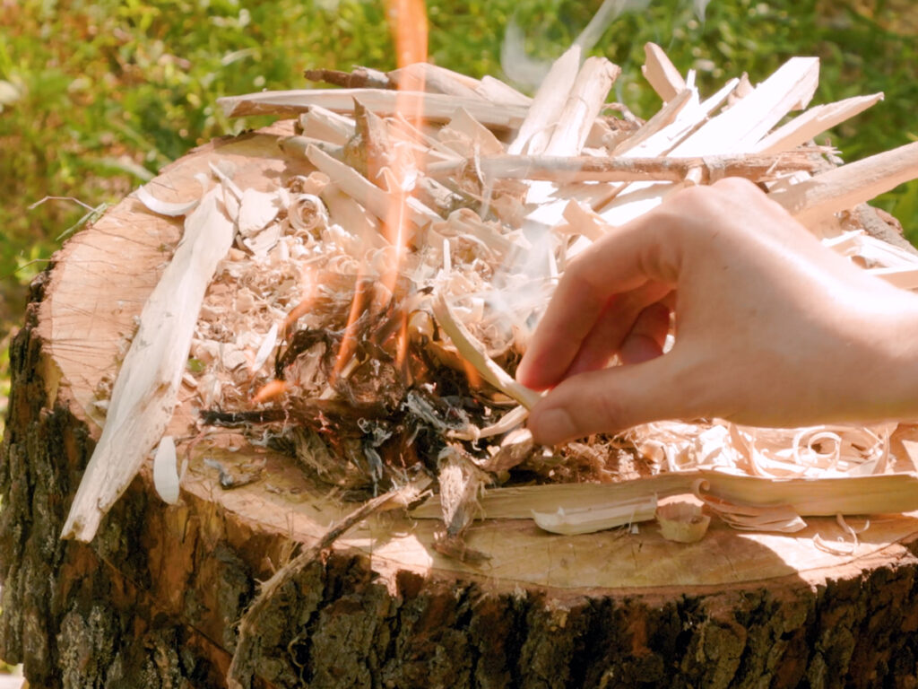 Bushcraft Skills: How to Start a Fire With a Survival Knife