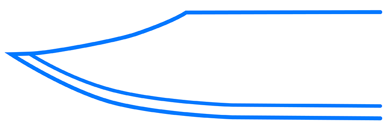 Clip point blade shape diagram