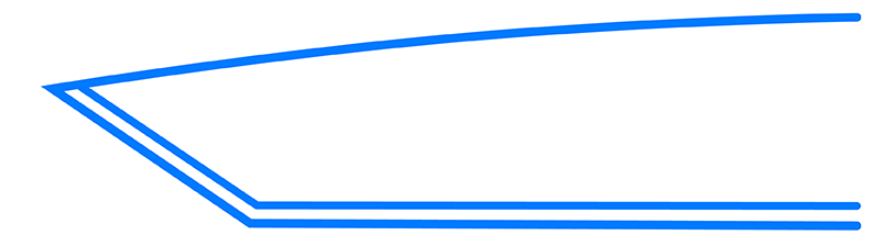 Tanto blade shape diagram