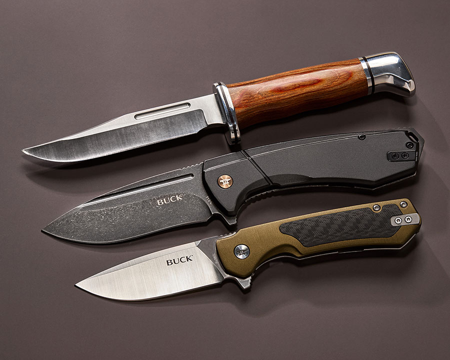 Buck Flippers and Fixed Blades
