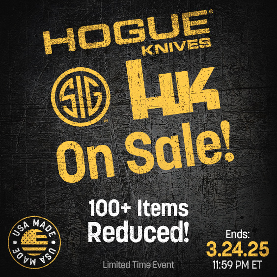 Specials on Hogue, SIG Sauer, and HK Knives
