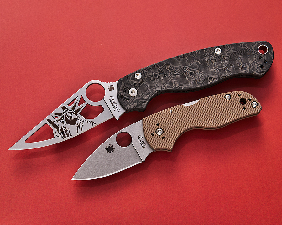 Spyderco “Cut-Through” Paramilitary 2 and Sprint Run Lil’ Native
