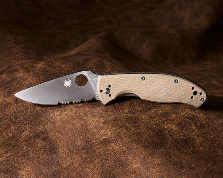 $47 OFF Spyderco Brown G10 Tenacious