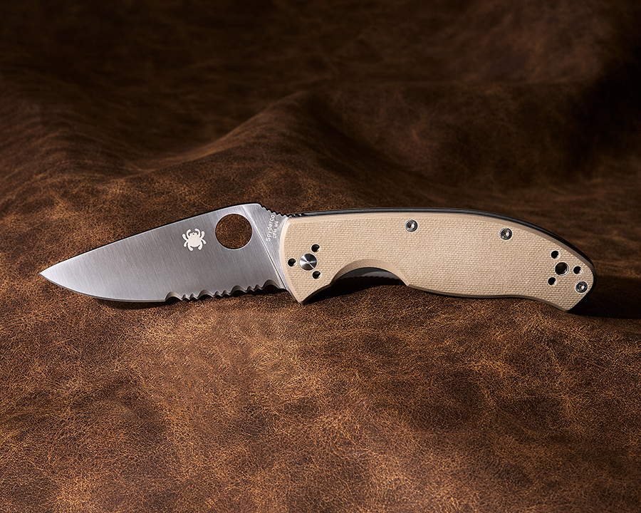 $47 OFF Spyderco Brown G10 Tenacious