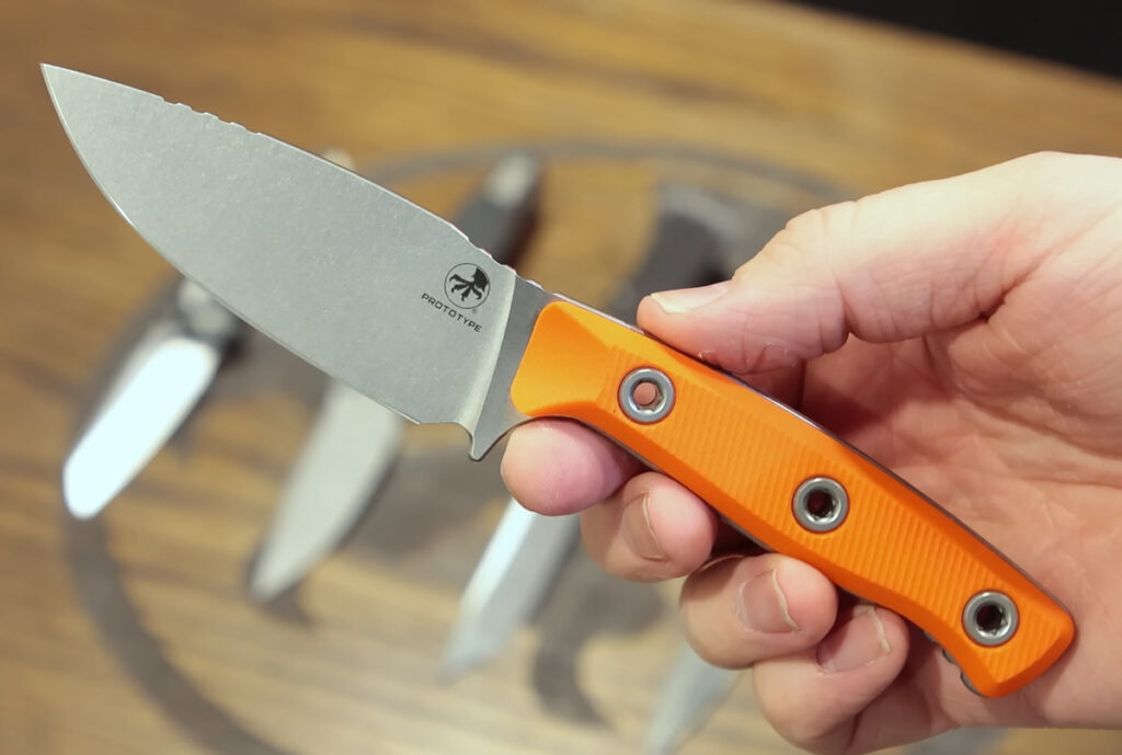 Microtech prototype fixed blade hunting knife